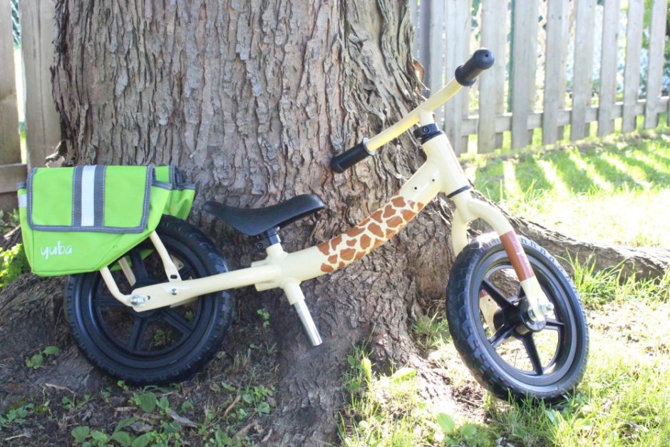 learning to ride a balance bike