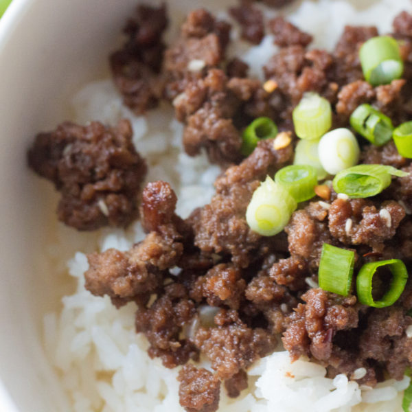 Tasty Korean Ground Beef And Rice Bowl Recipe