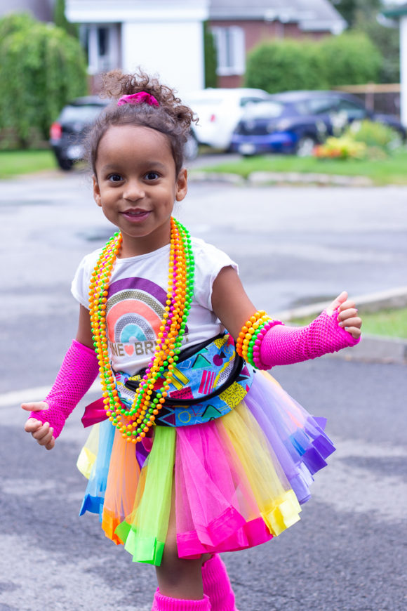 DIY 80's Inspired Toddler Costume